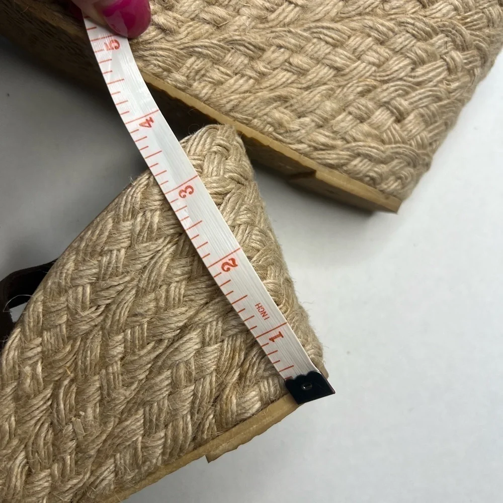 KORS Michael Kors Jute Wrapped Espadrille Wedge Slingback Sandals